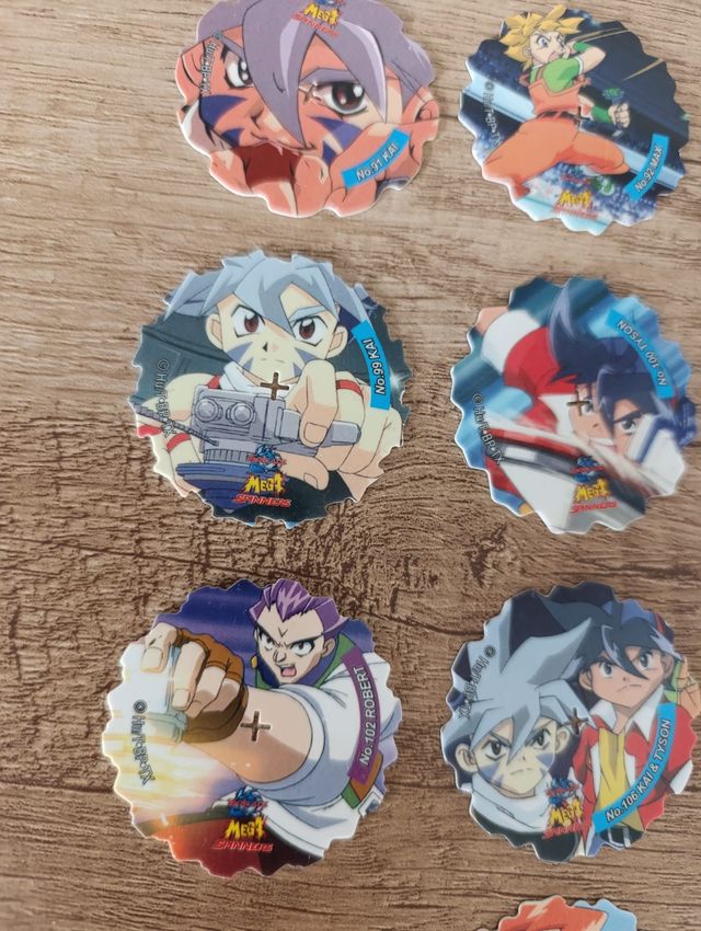 Beyblade Mega Spinners Tazos Matutano