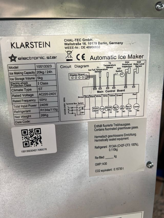 Máquina de hielo Klarstein