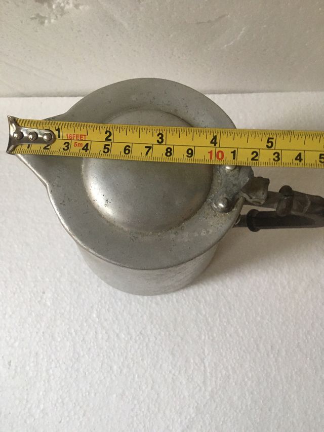 Scaldalatte vintage alluminio