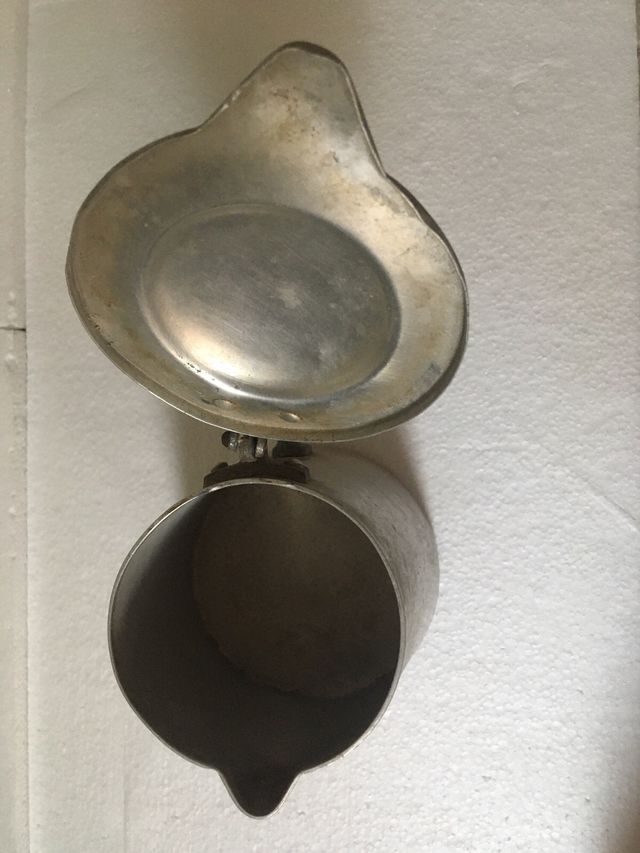 Scaldalatte vintage alluminio