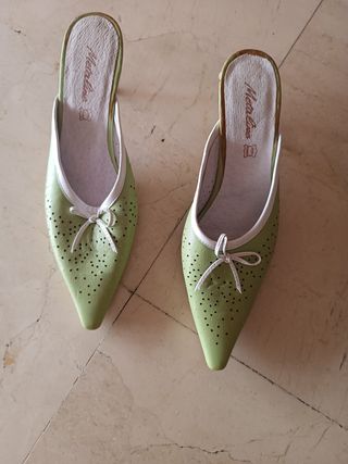 Zapatos Metallino verdes
