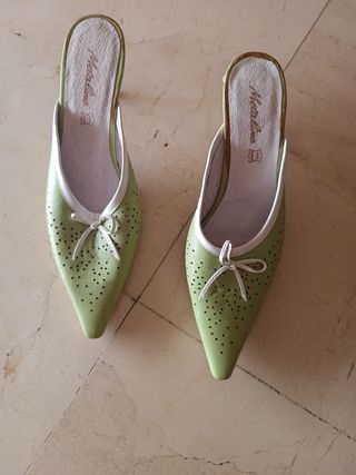 Zapatos Metallino verdes