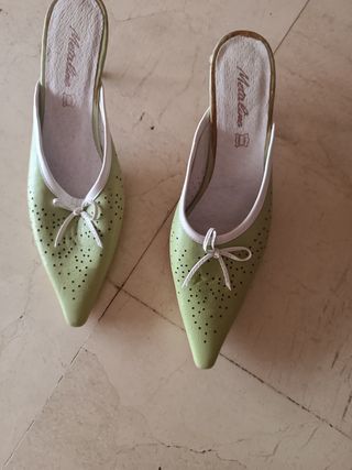 Zapatos Metallino verdes