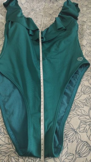 Bañador verde volantes - Talla XL