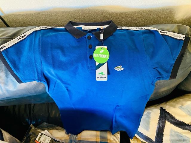 Polo LE SHARK Azul - Talla S Unisex