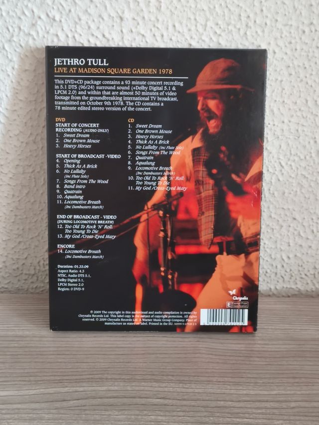 Jethro Tull - Madison Square Garden 1978 DVD