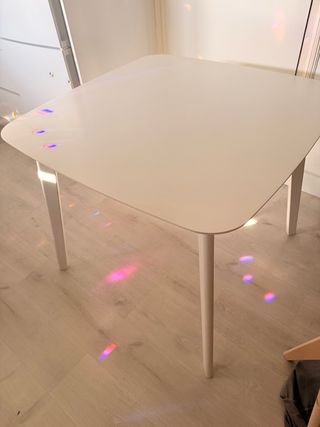 Mesa blanca comedor 4 personas