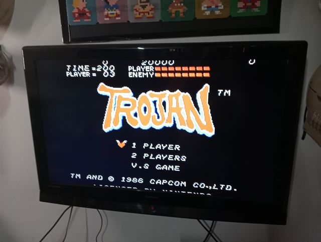 Nintendo NES Trojan - Capcom - PAL B