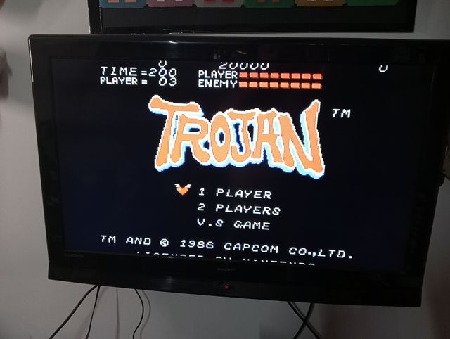 Nintendo NES Trojan - Capcom - PAL B