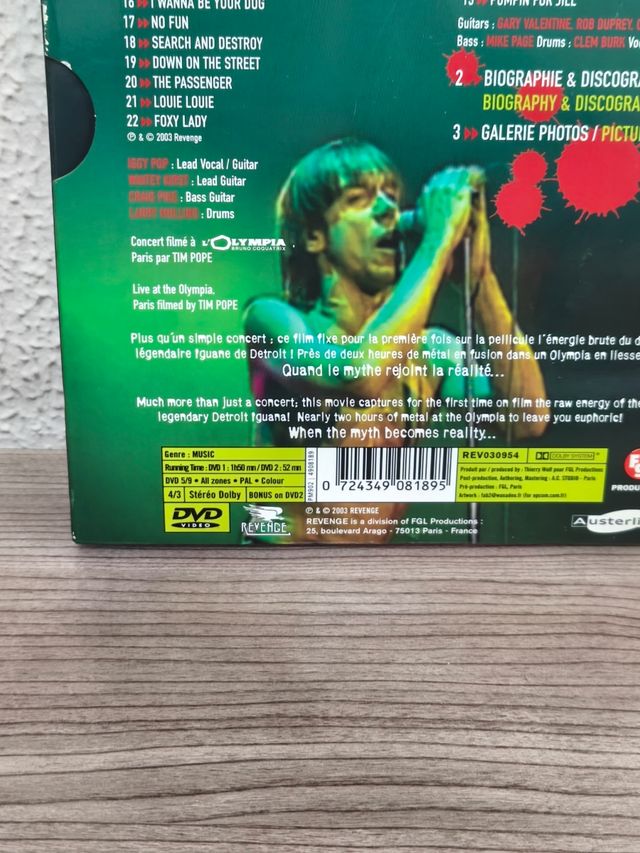 DVD Iggy Pop - Kiss My Blood (Live)