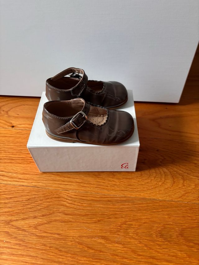 Zapatos niña Eli - Marrón,talla 20