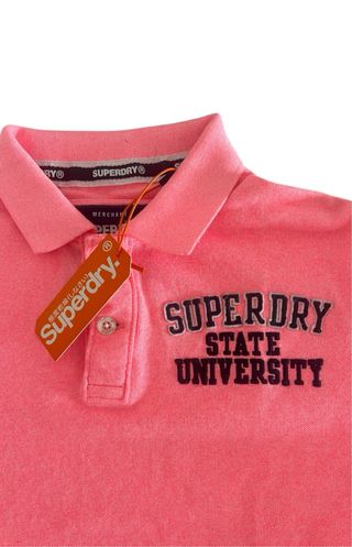 Talla L. Polo de piqué Superstate de SUPERDRY