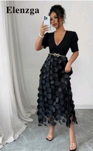 Vestido negro Shein - Talla M