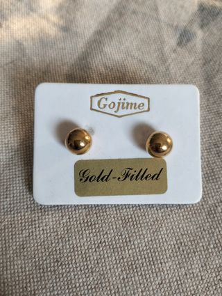 Pendientes Gojime dorados