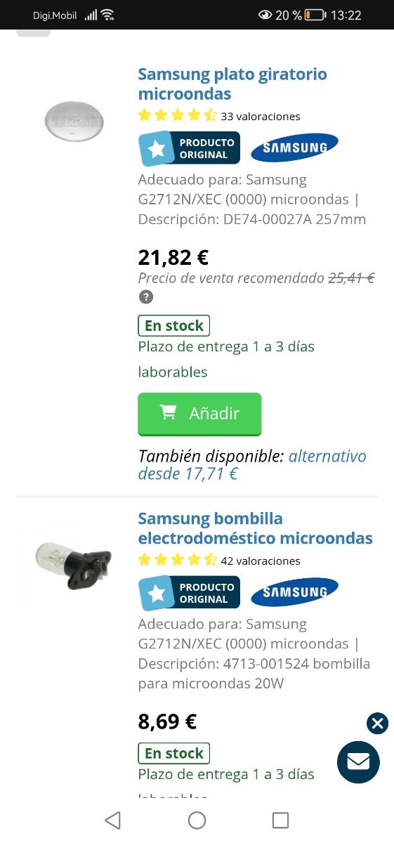 COCINA - MICROONDAS SAMSUNG