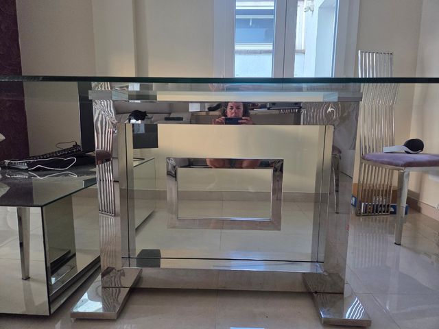 Mesa cristal moderna - Comedor