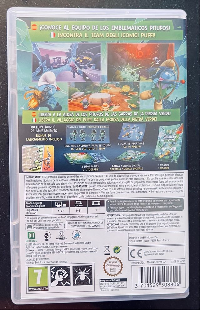 Los Pitufos 2 - Nintendo Switch