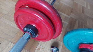 Barras pesas discos 3-4 y 5kg Marca SALTER
