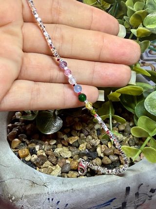 Pulsera plata circonitas multicolor