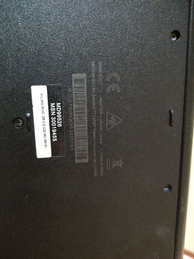 Portátil Medion negro