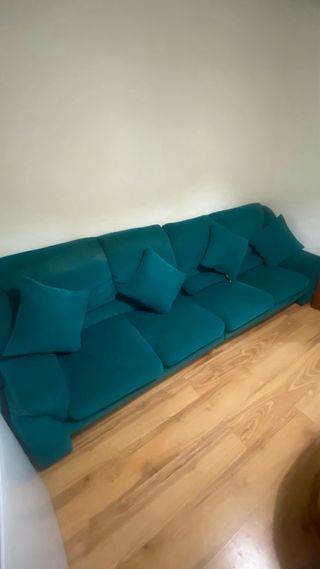 Sofá turquesa - 5 plazas