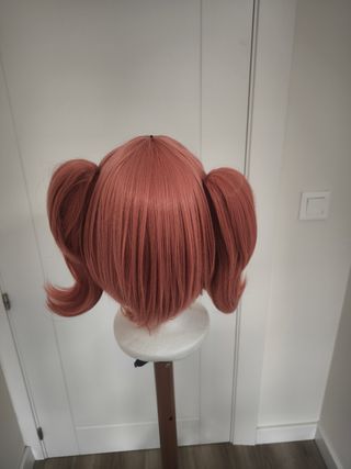 Peluca rosa - coletas cortas
