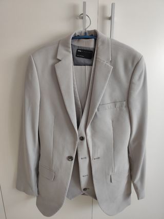 Traje gris ASOS DESIGN - 3 piezas