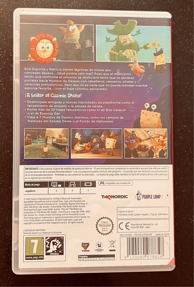 Bob Esponja: Cosmic Shake - Nintendo Switch