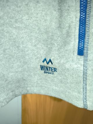 Forro polar gris XL - Cremallera