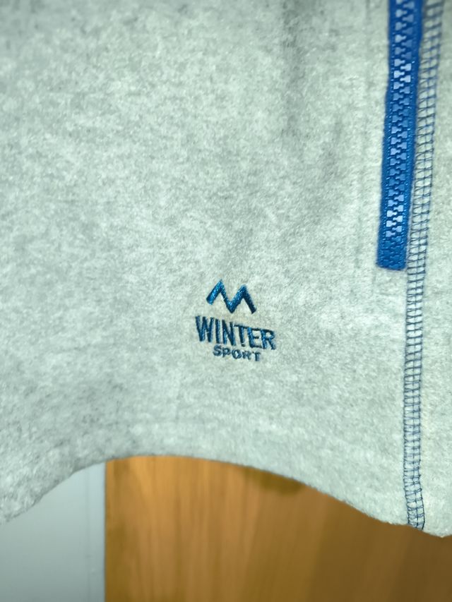 Forro polar gris XL - Cremallera