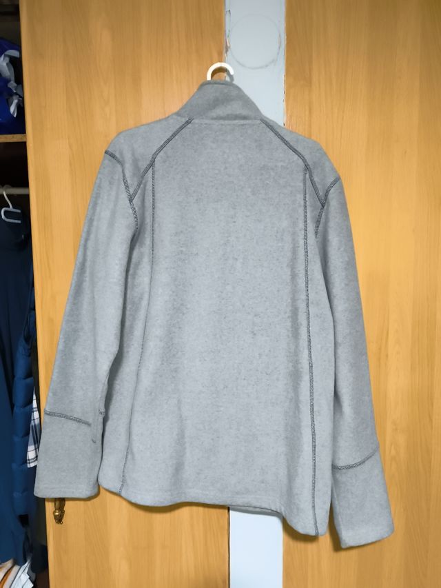 Forro polar gris XL - Cremallera