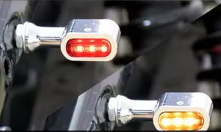 Kit 4 intermitentes led cromados  Harley sportster