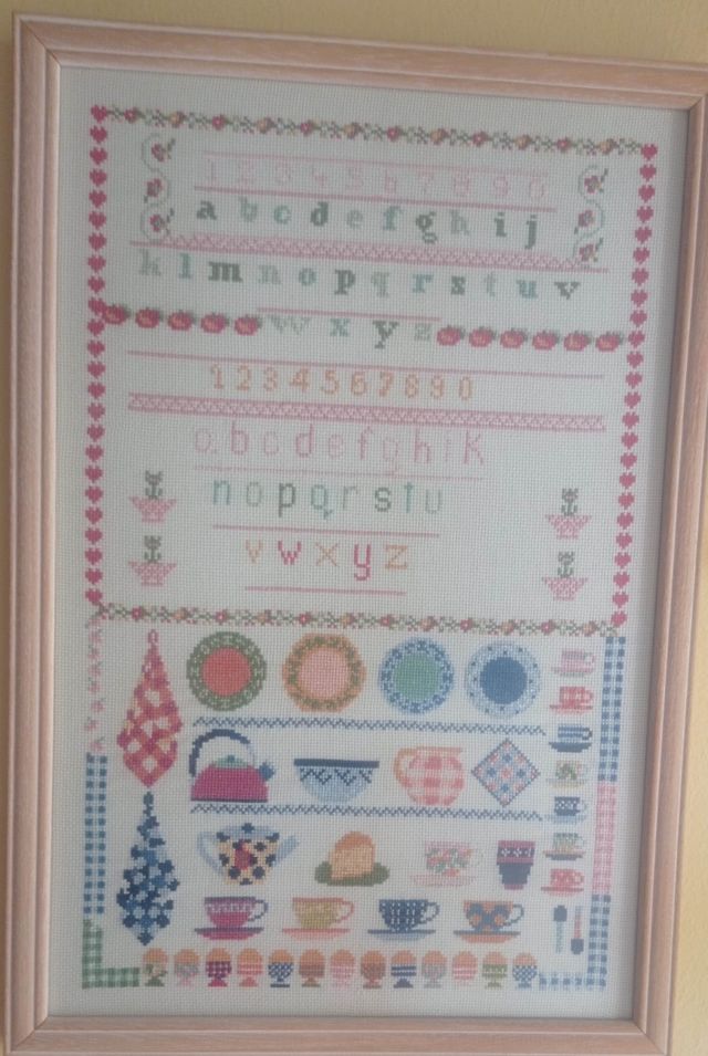 Cuadro punto de cruz alfabeto