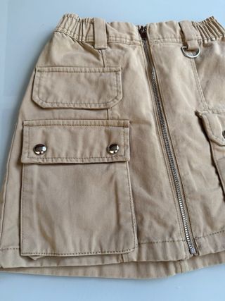 Falda cargo beige - Mini
