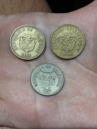 Lote Monedas Pesos Colombia 