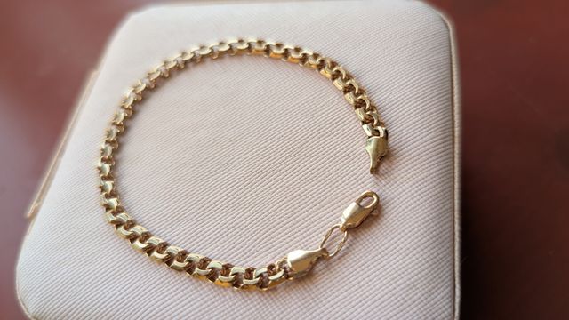 Pulsera de plata 925 chapada en oro rosa