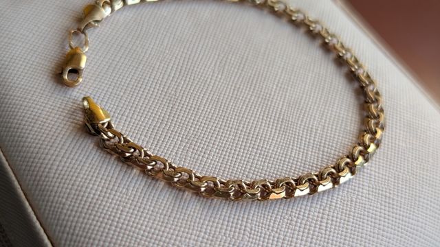 Pulsera de plata 925 chapada en oro rosa