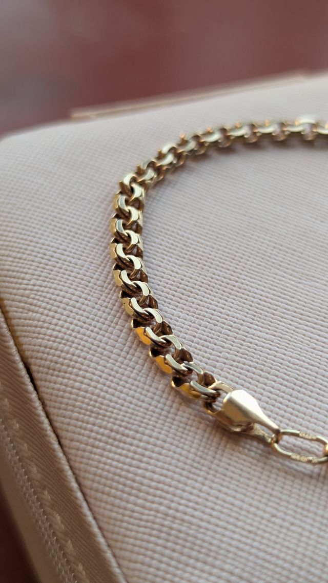 Pulsera de plata 925 chapada en oro rosa