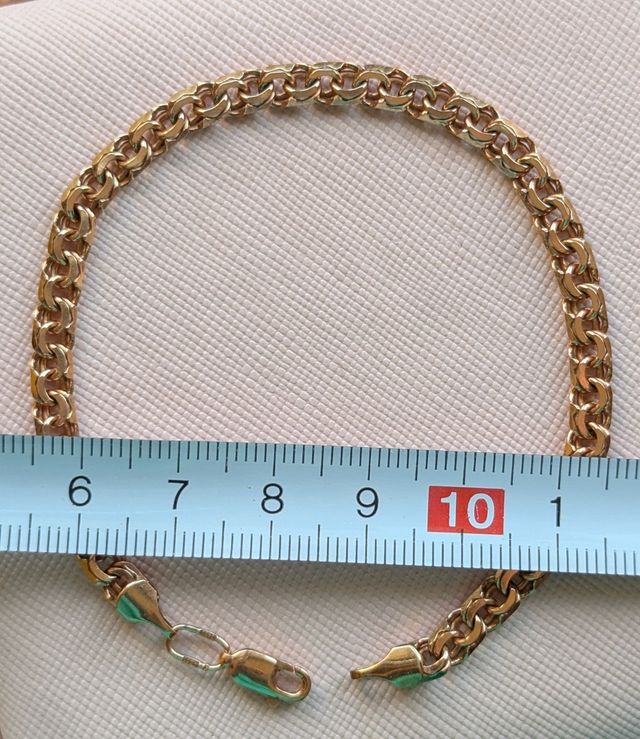 Pulsera de plata 925 chapada en oro rosa