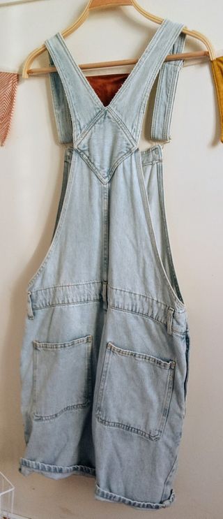 Peto denim straight BERSHKA - Azul claro