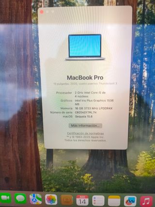 MACBOOK PRO 2020 i5/16GB RAM/512GB SSD