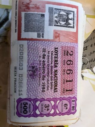 Lotería Nacional años 1945-1995