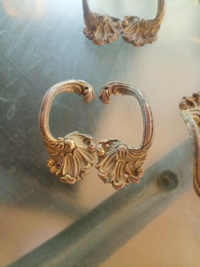 Lote tiradores Bronce - Muebles Antiguos