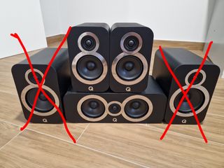 Pack altavoces Q acoustics en buen estado.