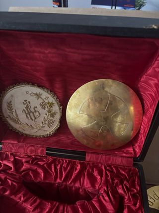 caliz de plata dorada