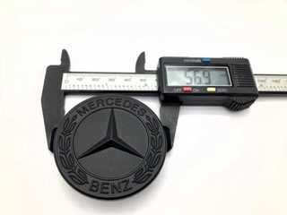 EMBLEMA LOGO CAPOT MERCEDES BENZ NEGRO COMPL