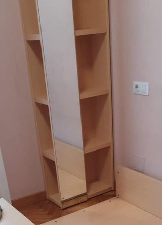 Estantería espejo - Mueble madera haya