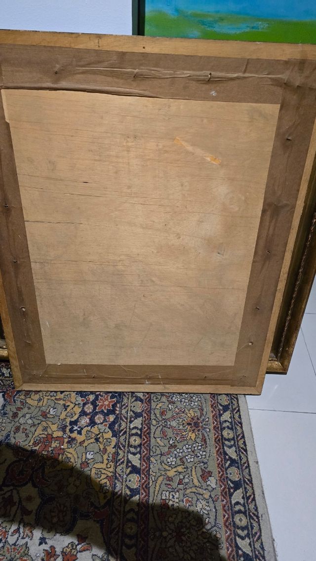 Cuadro antiguo La Fontaine del Delfín