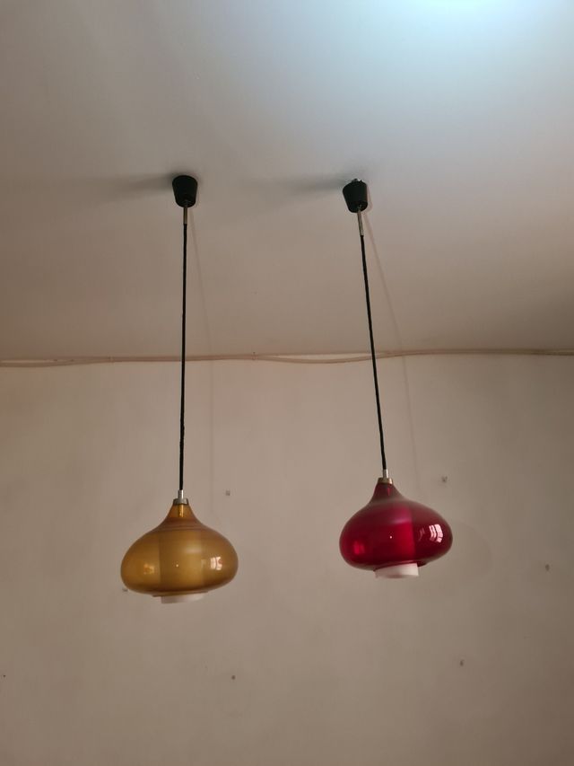 2 Lámparas colgantes vintage