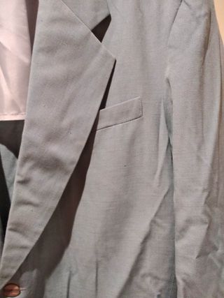 Chaqueta de Lino Azul Claro